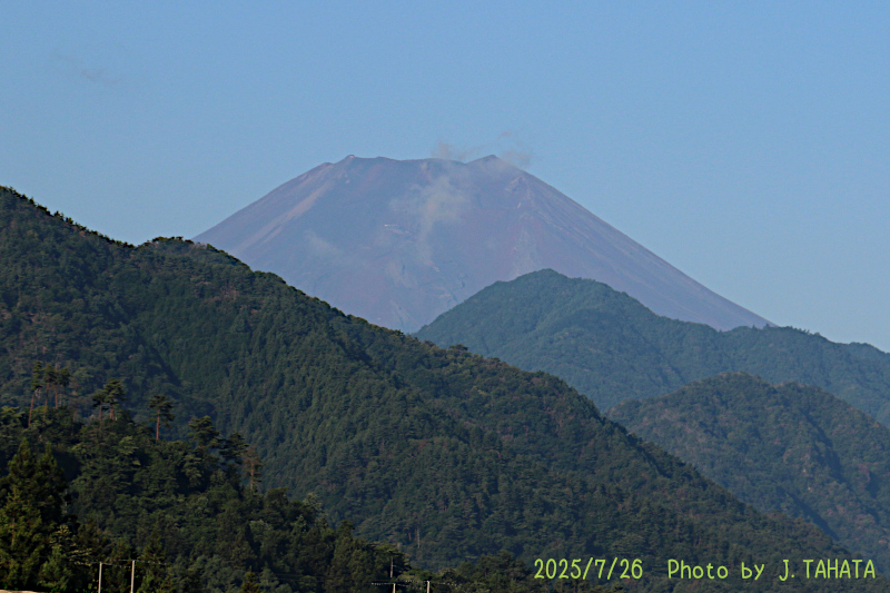 2025年7月26日の富士山写真