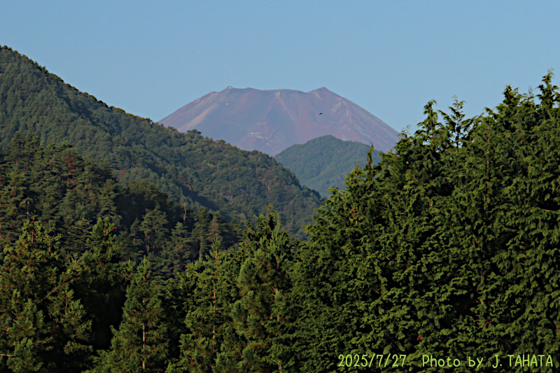 2025年7月27日の富士山写真