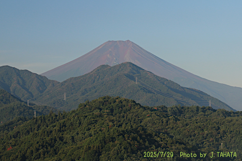 2025年7月29日の富士山写真