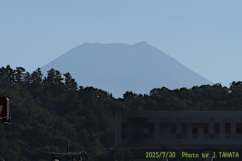 2025年7月30日の富士山写真