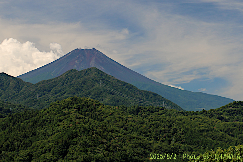 2025年8月2日の富士山写真