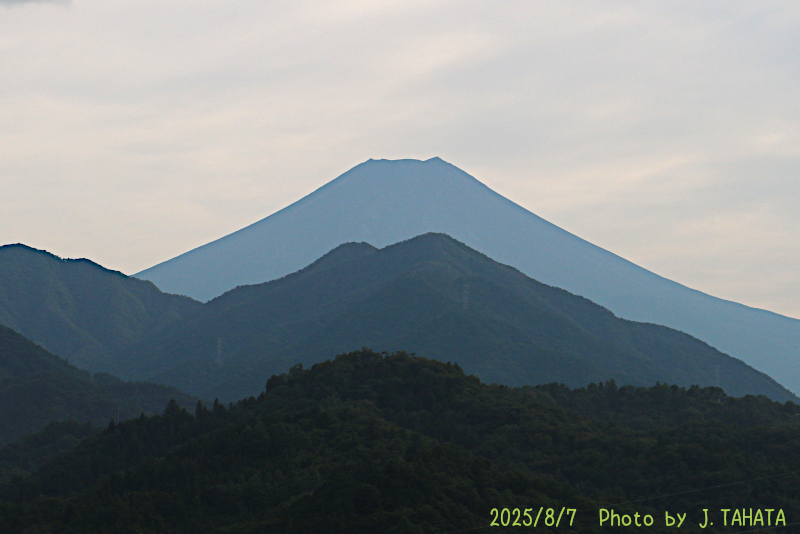 2025年8月7日の富士山写真