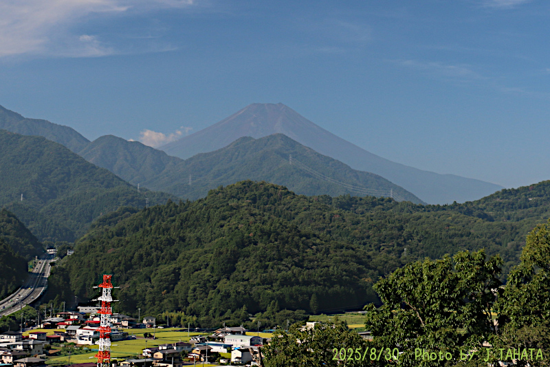 2025年8月30日の富士山写真