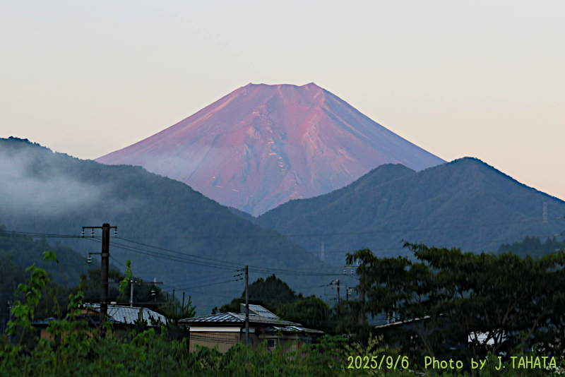 2025年9月6日の富士山写真