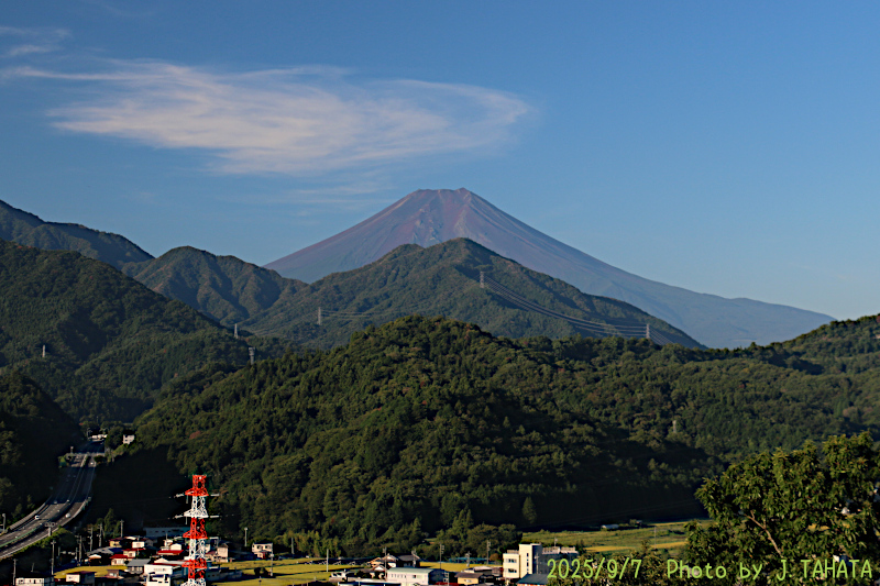 2025年9月7日の富士山写真