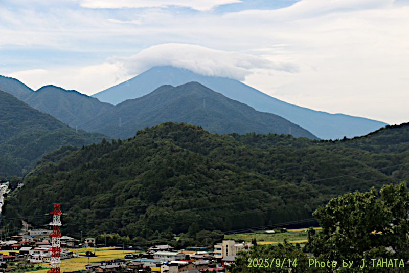 2025年9月14日の富士山写真