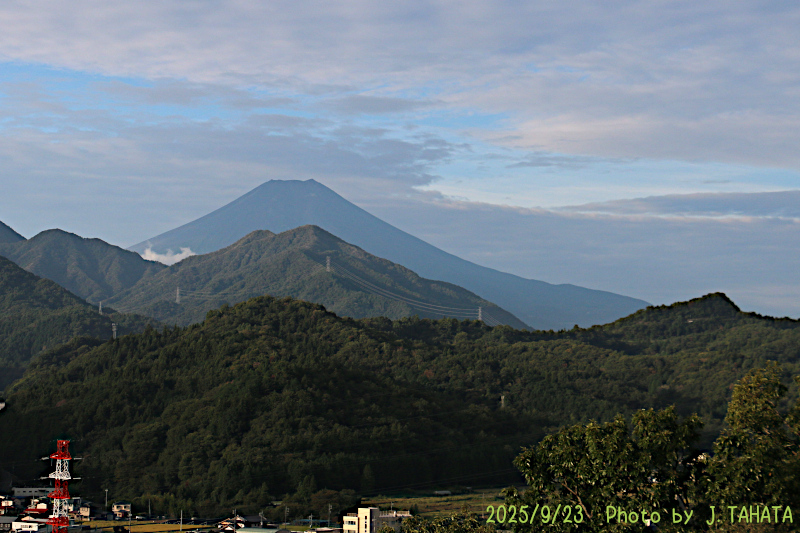 2025年9月23日の富士山写真
