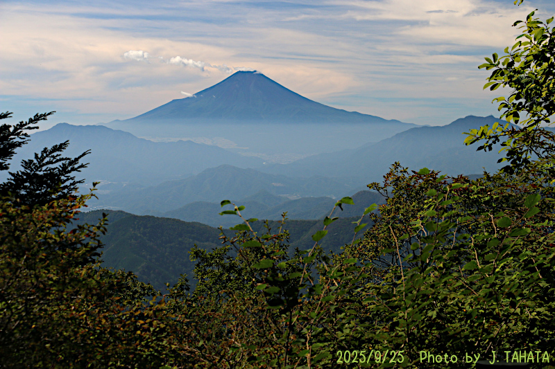 2025年9月25日の富士山写真