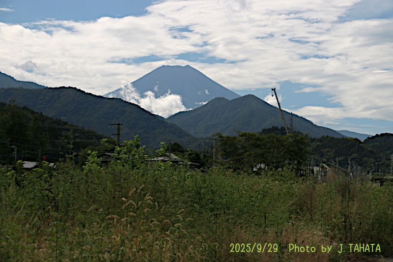 2025年9月29日の富士山写真