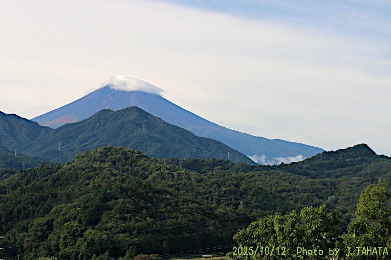 2025年10月12日の富士山写真