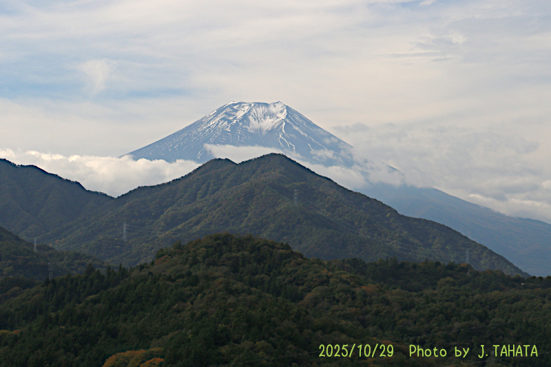 2025年10月29日の富士山写真