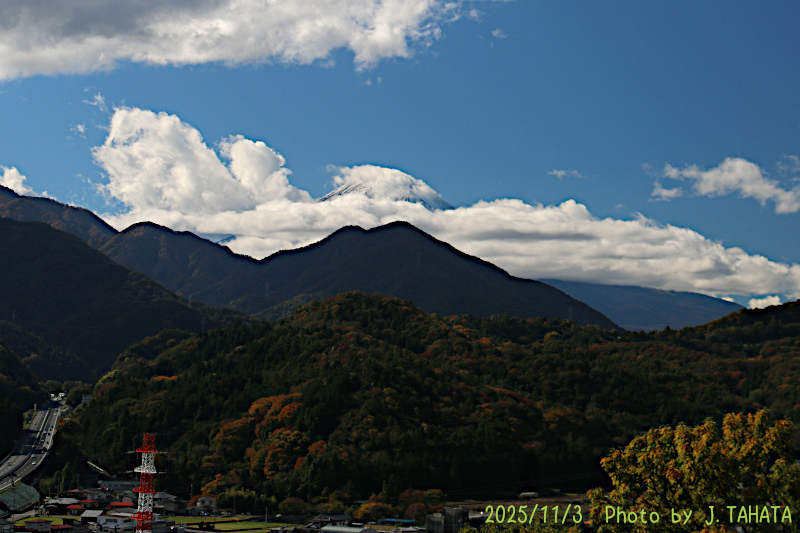2025年11月3日の富士山写真