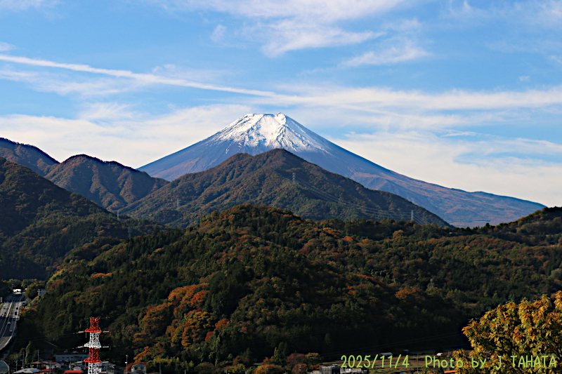 2025年11月4日の富士山写真