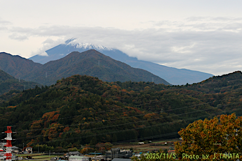 2025年11月5日の富士山写真