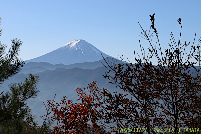 2025年11月17日の富士山写真