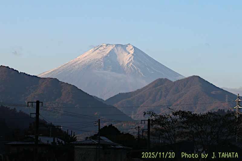 2025年11月20日の富士山写真