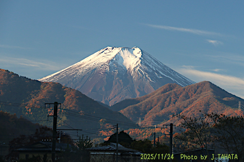 2025年11月24日の富士山写真