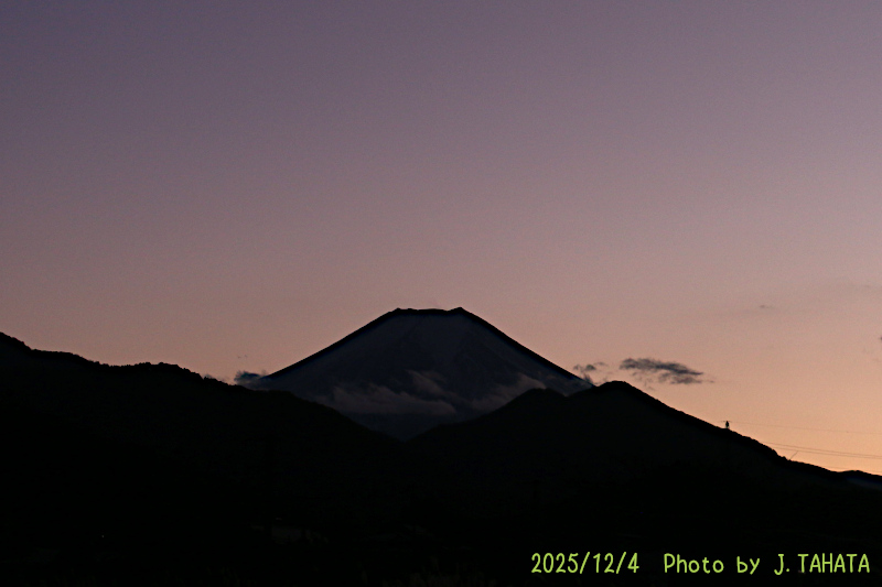 2025年12月4日の富士山写真