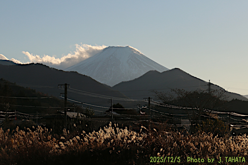 2025年12月5日の富士山写真