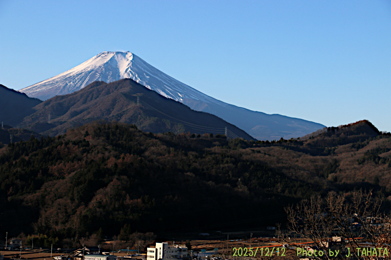 2025年12月12日の富士山写真