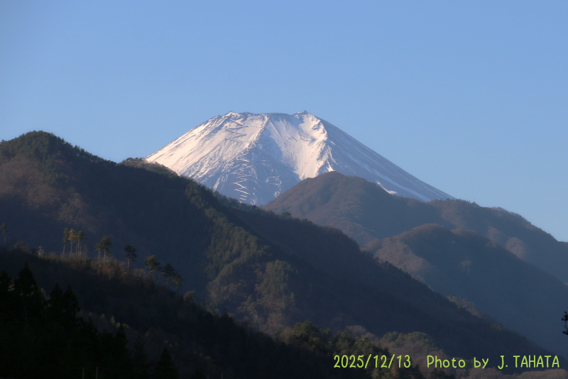 2025年12月13日の富士山写真