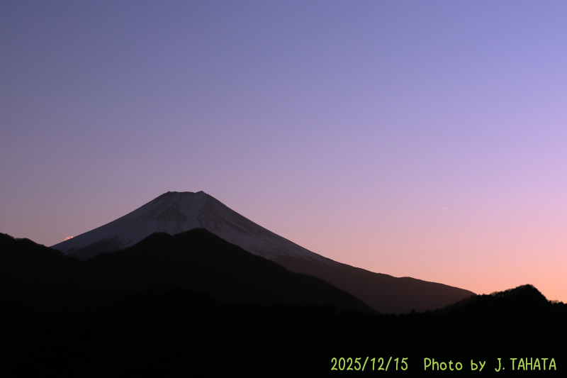 2025年12月15日の富士山写真