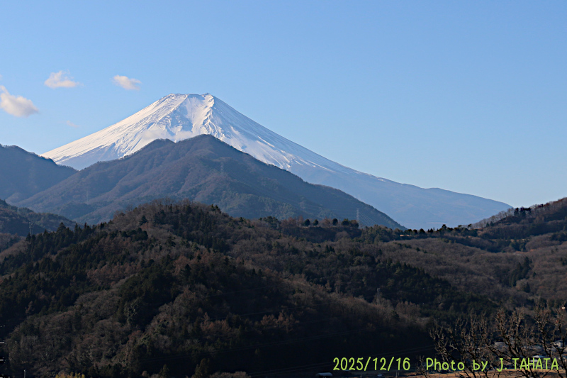 2025年12月16日の富士山写真