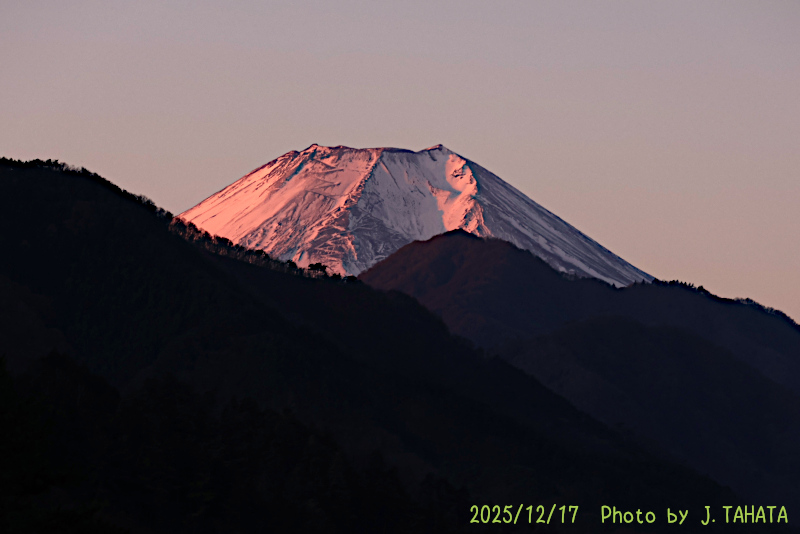 2025年12月17日の富士山写真