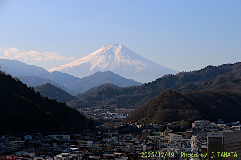 2025年12月19日の富士山写真