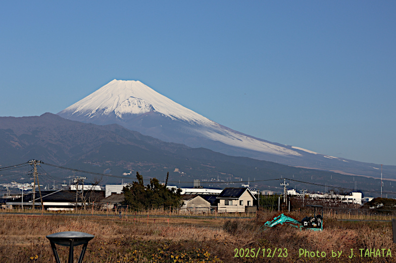 2025年12月23日の富士山写真