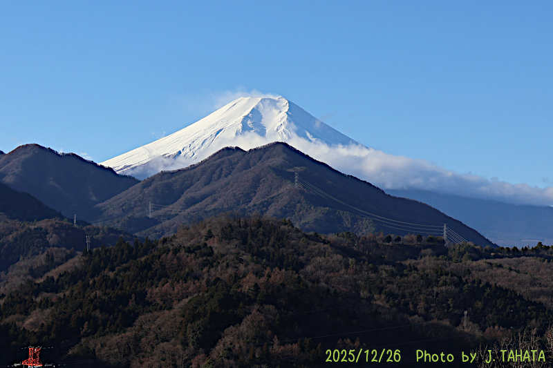 2025年12月26日の富士山写真