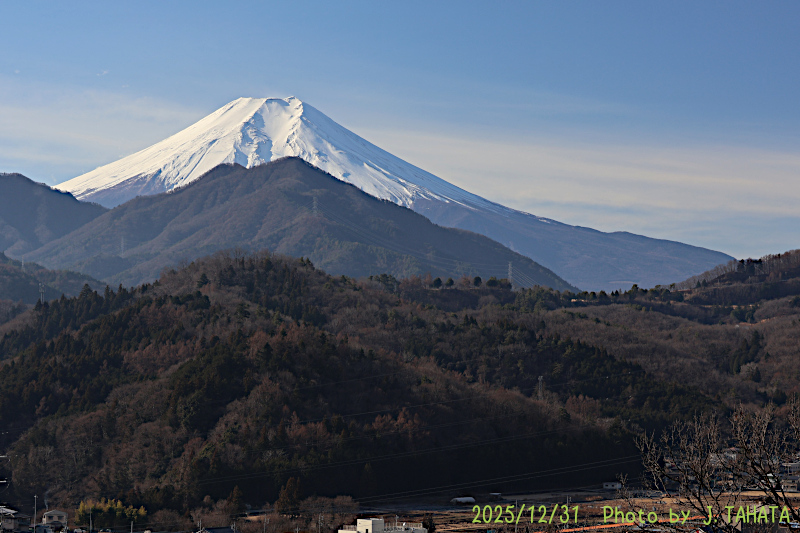 2025年12月31日の富士山写真