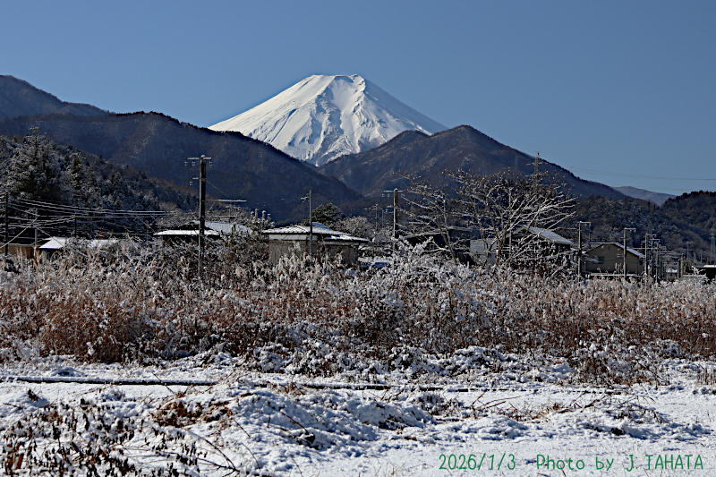 2026年1月3日の富士山写真