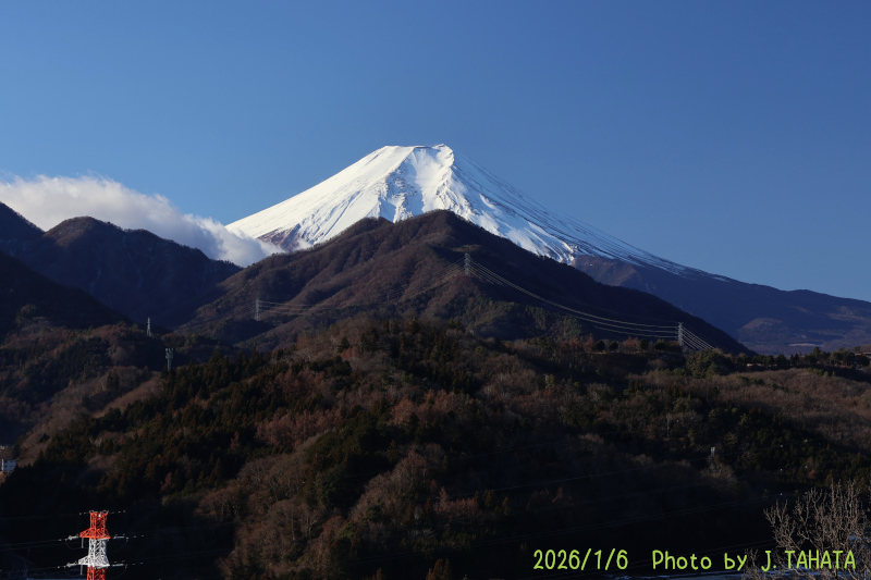 2026年1月6日の富士山写真