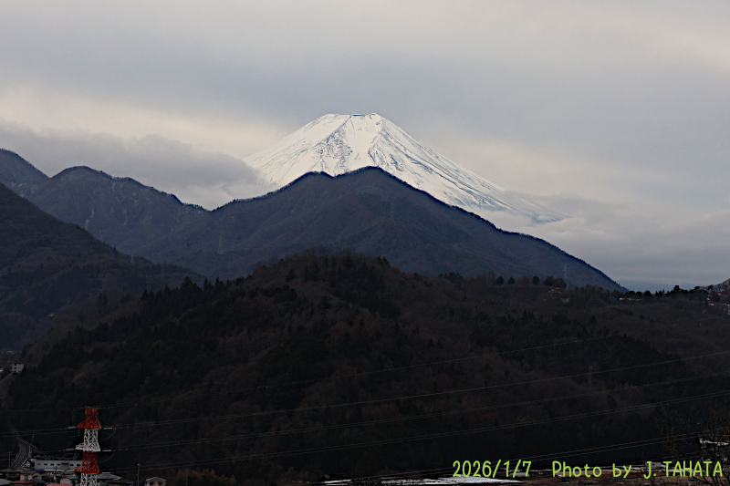 2026年1月7日の富士山写真