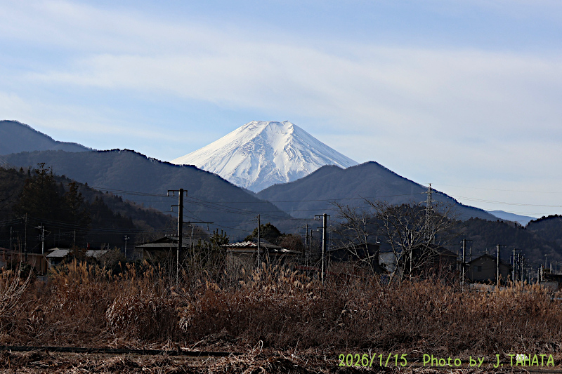 2026年1月15日の富士山写真