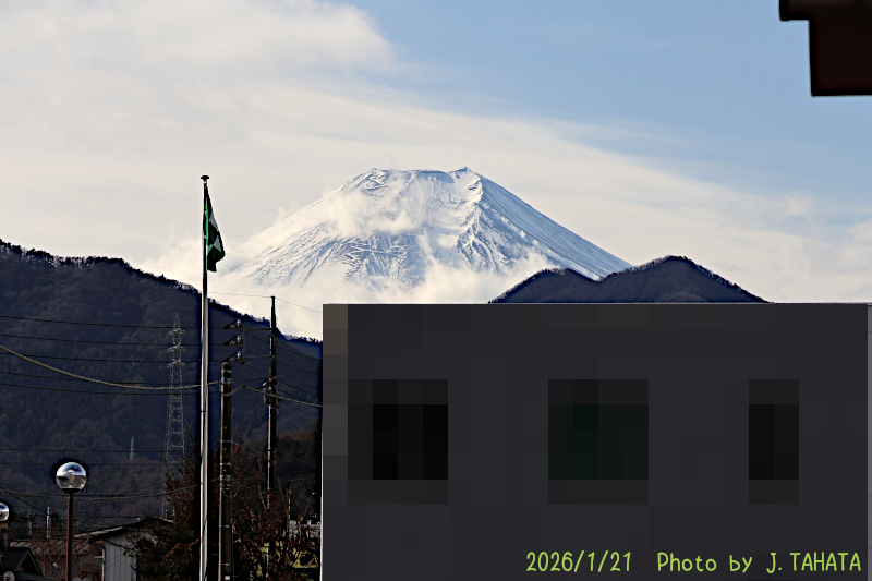 2026年1月21日の富士山写真