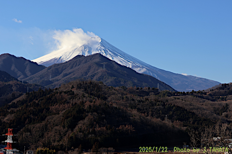 2026年1月22日の富士山写真