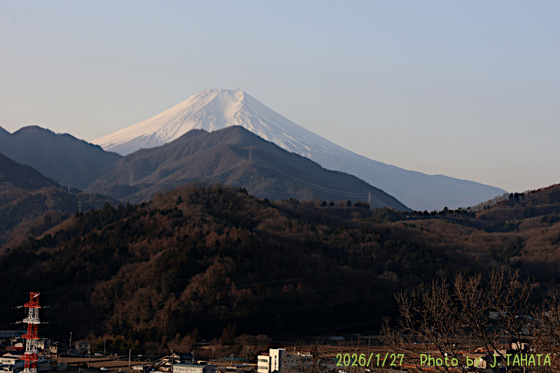 2026年1月27日の富士山写真