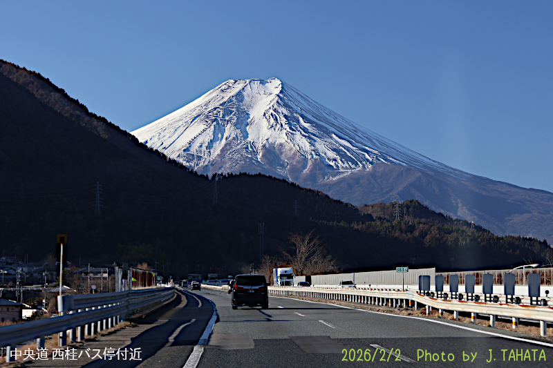 2026年2月2日の富士山写真