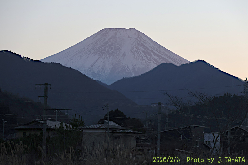 2026年2月3日の富士山写真