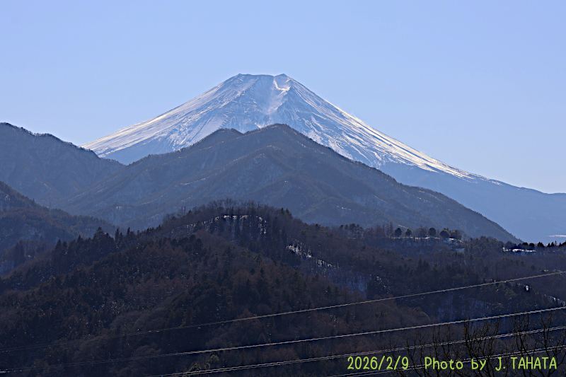 2026年2月9日の富士山写真