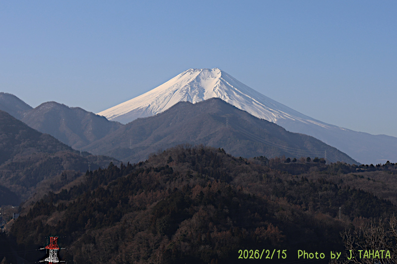 2026年2月15日の富士山写真