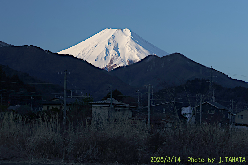 2026年3月14日の富士山写真