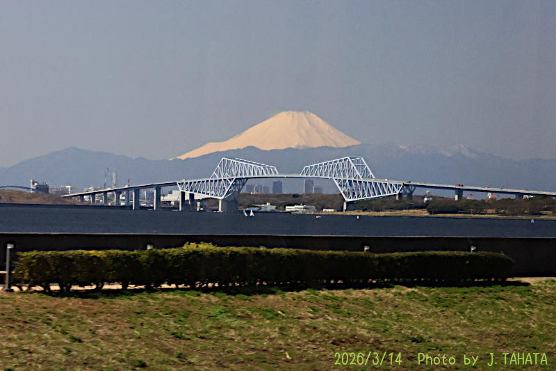 2026年3月14日の富士山写真